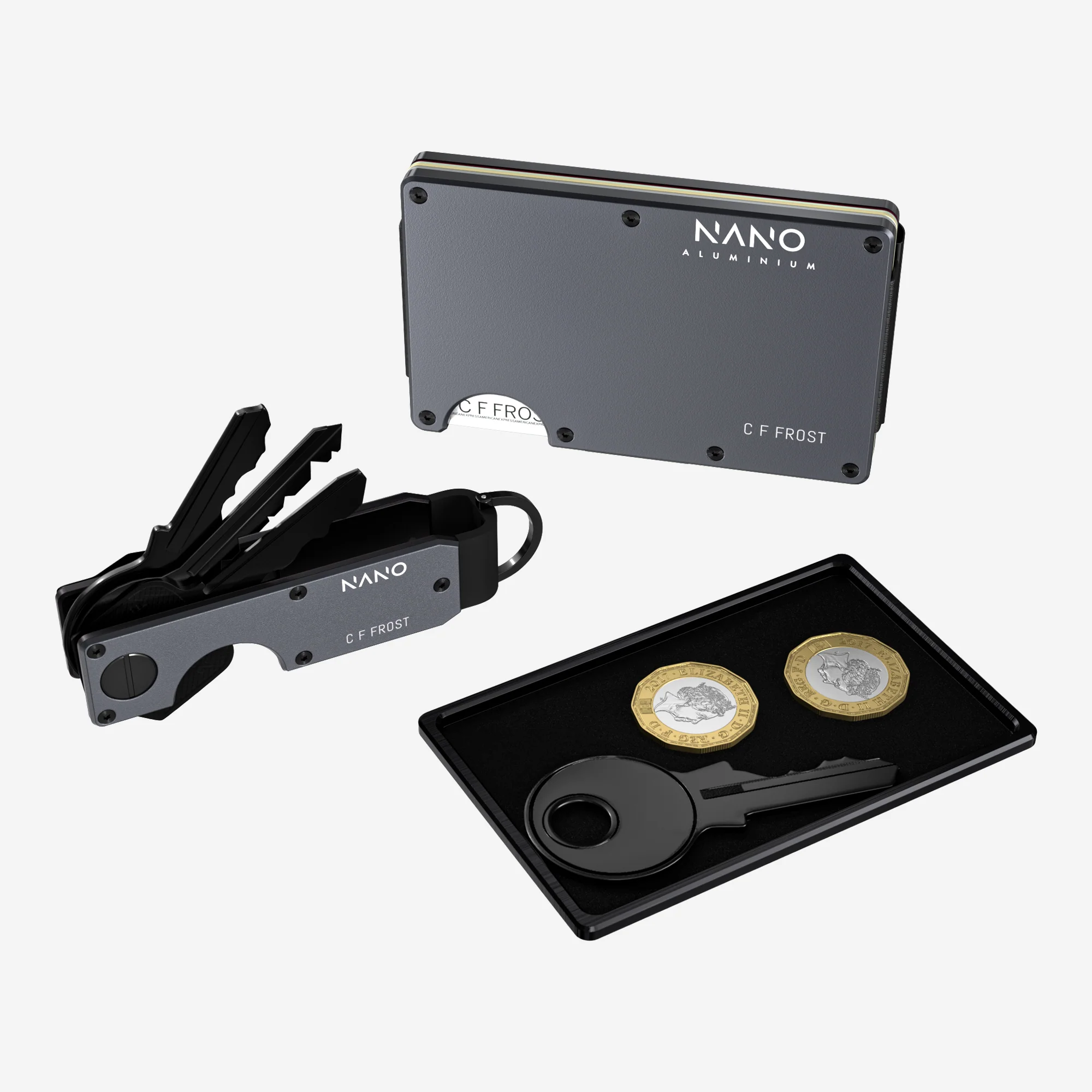 Personalised Ultimate Bundles: Wallet + Key Case + Coin & Key Tray